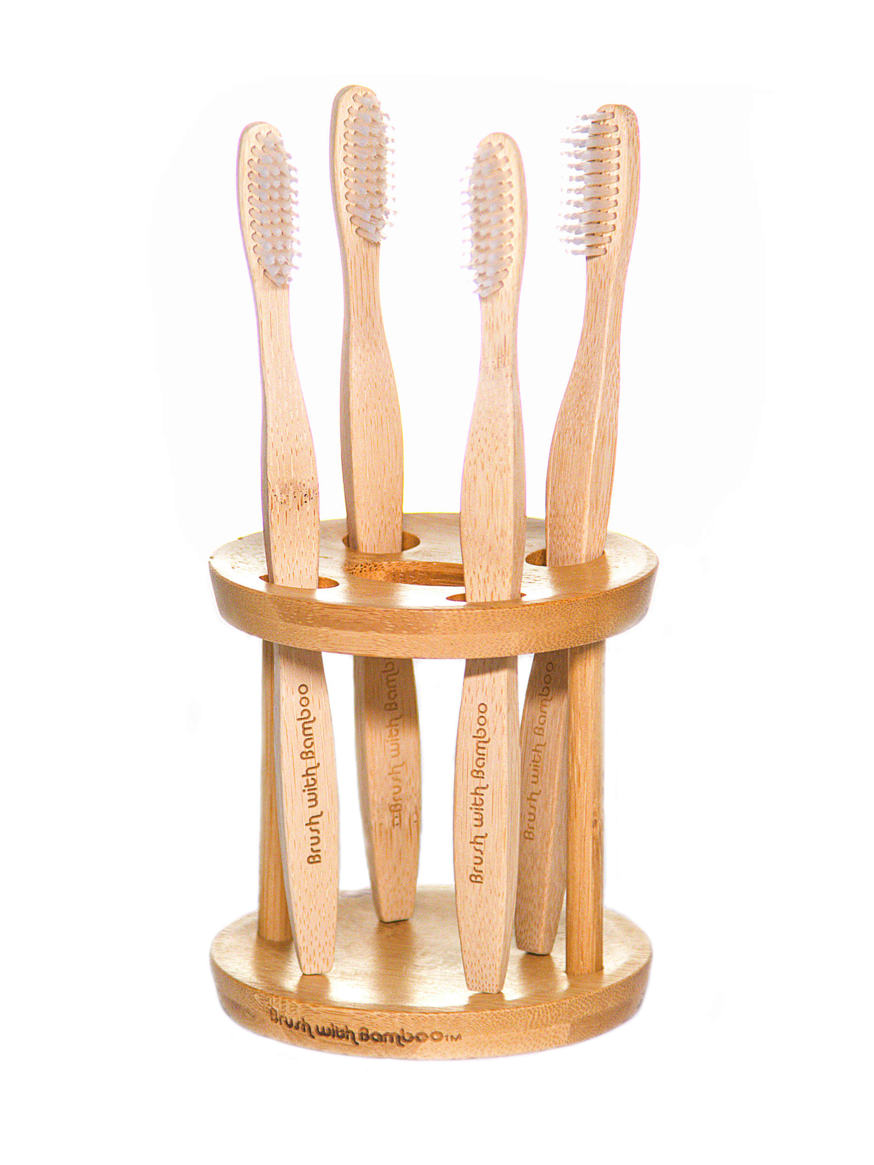 Bamboo Counter-Top Toothbrush Holder - CleanPlaneterra