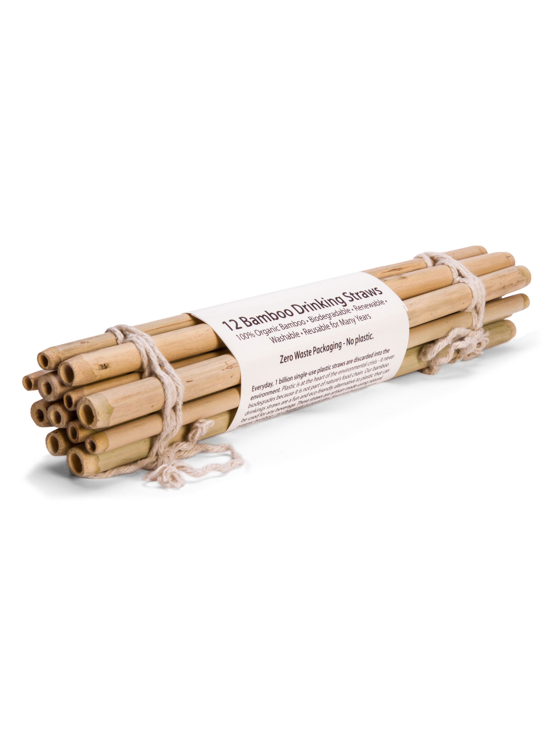 Eco Friendly Bamboo Straws (12 pack)