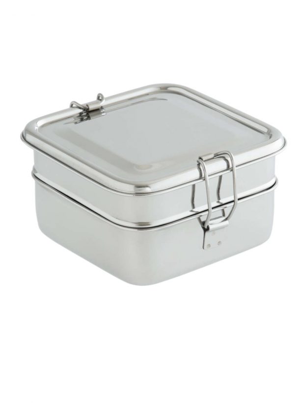 2 Layer Square Lunch Box Cleanplaneterra