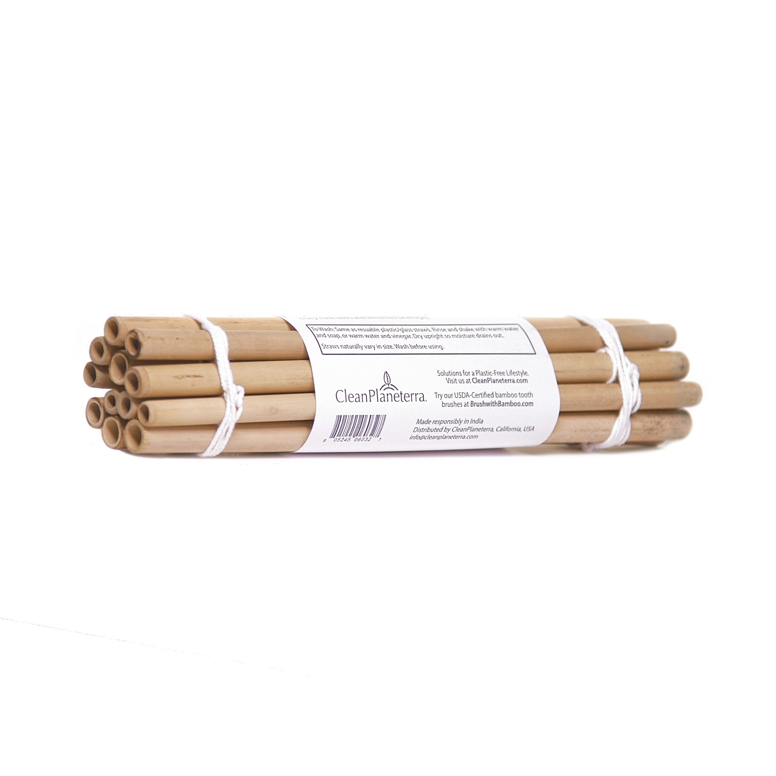 12mm Bamboo Fiber Drinking Straws - Homestraw